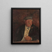 Portrait of Colonel La Villette - Maxime Maufra — framed artwork on a wall