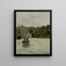 Return of the Fishery Bridge at Pont-Aven - Maxime Maufra — framed artwork on a wall