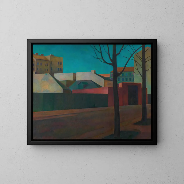 Periphery of the big city - Maximilian Reinitz — framed artwork on a wall