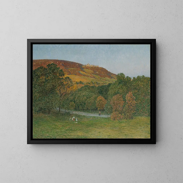 Vista del Cobenzl en el Kahlenberg cerca de Viena - Maximilian Suppantschitsch — cuadro enmarcado en la pared
