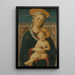 Virgen con Niño - Maestro de San Miniato — cuadro enmarcado en la pared