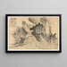 Landscapes in Various Styles after the Old Masters 2 - Mei Qing — framed artwork on a wall