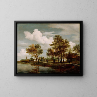 Meindert Hobbema - A River Scene.webp