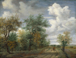 Meindert Hobbema - A Wooded Landscape with Figures.webp