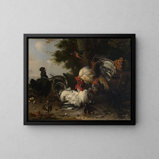 Melchior de Hondecoeter - Der Krieg im Hhnerhof.webp