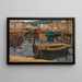 The Port of Kraljevica - Menci Clement Crnčić — framed artwork on a wall