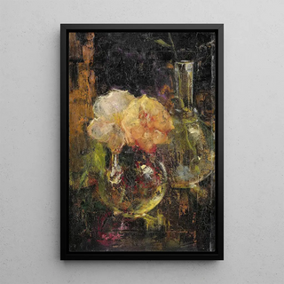 Menso Kamerlingh Onnes - Yellow Roses in a Carafe.webp