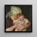Madre con niño - Hermann Groeber — cuadro enmarcado en la pared