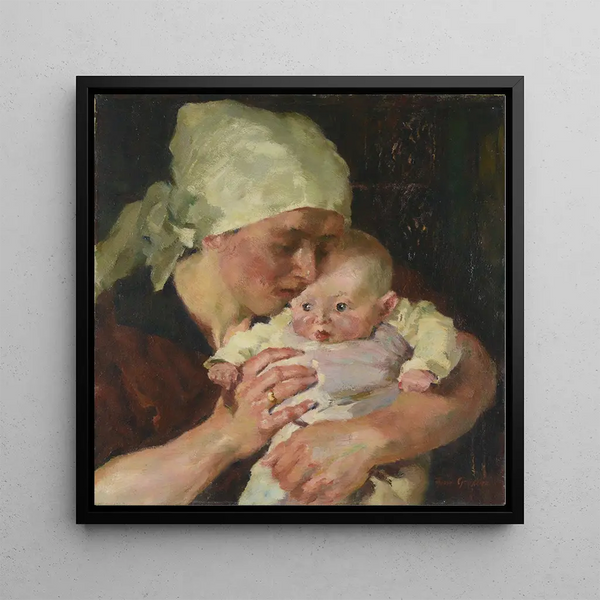 Mère avec enfant - Hermann Groeber