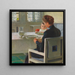 la madre y el niño en la mesa durante el desayuno - Carl Moll — presentación mural de la obra