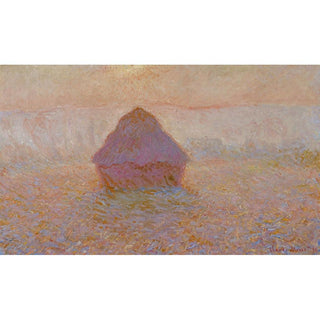 Meule - Soleil dans la brume - Claude Monet | Reproduction Tableau Décoration murale affiche copie