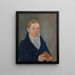 Retrato de un joven niño - Micah Williams — cuadro enmarcado en la pared