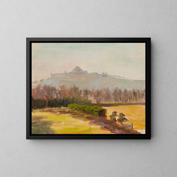 Paisaje con vista al monte Kościuszko - Michał Rouba — cuadro enmarcado en la pared