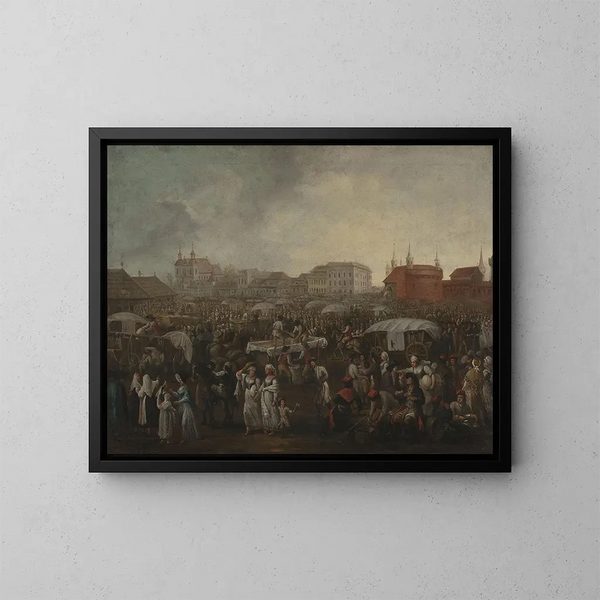 Mercado de Kleparz - Michał Stachowicz — cuadro enmarcado en la pared