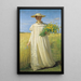 Anna Ancher que regresa del campo - Michael Ancher — cuadro enmarcado en la pared