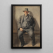 Un pêcheur de Bornholm - Michael Ancher — cuadro enmarcado en la pared