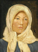 Una joven de Skagen con un turbante - Michael Ancher — vista de la obra