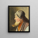 Fishing with a pipe and southwest - Michael Ancher — framed artwork on a wall