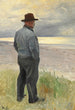 Pescador mirando al mar - Michael Ancher — vista de la obra
