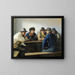 in a wooden cabin - Michael Ancher — framed artwork on a wall