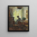 Interior painting of the artist Mrs. Anna Ancher's house by Sytjet - Michael Ancher — framed artwork on a wall