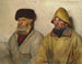 interior con dos pescadores - Michael Ancher — vista de la obra
