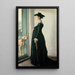 Retrato de mi esposa - Michael Ancher — cuadro enmarcado en la pared
