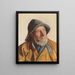 Retrato de un pescador - Michael Ancher — cuadro enmarcado en la pared