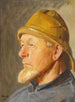 Pescador de Skagen con un suroeste - Michael Ancher — vista de la obra