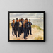 Pescadores de Skagen mirando al mar - Michael Ancher — cuadro enmarcado en la pared