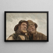 Estudio de dos pescadores - Michael Ancher — cuadro enmarcado en la pared