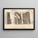 The soldier's backpack, two studies from the side and front - Michael Angelo Hayes — framed artwork on a wall