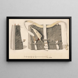 Michael Angelo Hayes - A Soldiers Knapsack Two Studies Side and Front View.webp