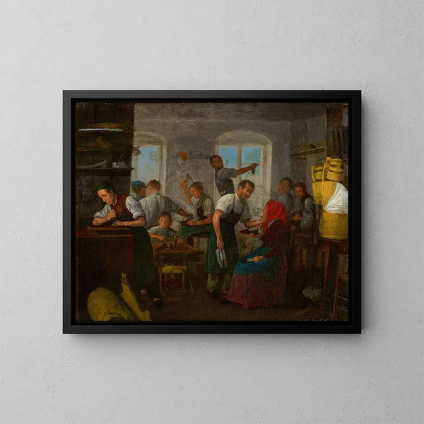 Atelier de cordonnier - Michael Neder — cuadro enmarcado en la pared