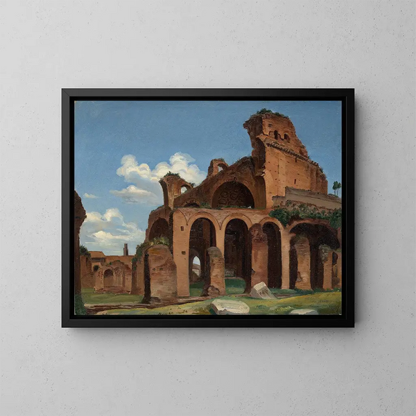 La basílica de Constantino en Roma - Michael Neher — cuadro enmarcado en la pared