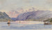 Les Highlands depuis Newburgh et Butter Hill, rivière Hudson - Michael Seymour — artwork view