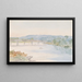 Wooden bridge over the Mohawk River, Schenectady, United States, July 20, 1846 - Michael Seymour — framed artwork on a wall