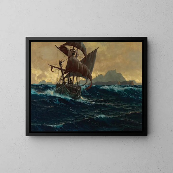El barco fantasma - Michael Zeno Diemer — cuadro enmarcado en la pared