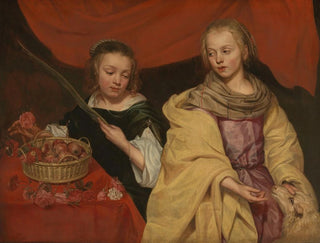 Michaelina Wautier - Two Girls as Saint Agnes and Saint Dorothy.webp