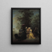 La Partie de dames - Michel-Barthélemy Ollivier — framed artwork on a wall