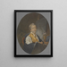 El pintor miniaturista Peter Adolf Hall - Michel Martin Drolling — cuadro enmarcado en la pared