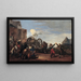 Bambocciata - Michelangelo Cerquozzi — cuadro enmarcado en la pared