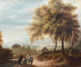 Michele Cesare Danielli - Veduta di Genova dalla collina di Albaro.webp