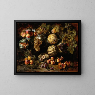 Michele Pace del Campidoglio - Still Life with Melons Peaches Figs and Grapes.webp