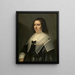 Christina Pijll - Michiel Jansz. van Mierevelt — cuadro enmarcado en la pared