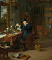 Un médico en su taller - Michiel van Musscher — vista de la obra