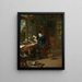 Un médico en su taller - Michiel van Musscher — cuadro enmarcado en la pared