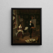 Retrato de Michiel Comans 1614-1687 calígrafo grabador pintor e instructor con su tercera esposa Elisabeth van der Mersche - Michiel van Musscher — cuadro enmarcado en la pared