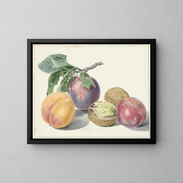 Nature morte avec des fruits - Michiel van Huysum — cuadro enmarcado en la pared