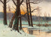 paisaje de arroyo nevado - Mieczysław Korwin Piotrowski — vista de la obra